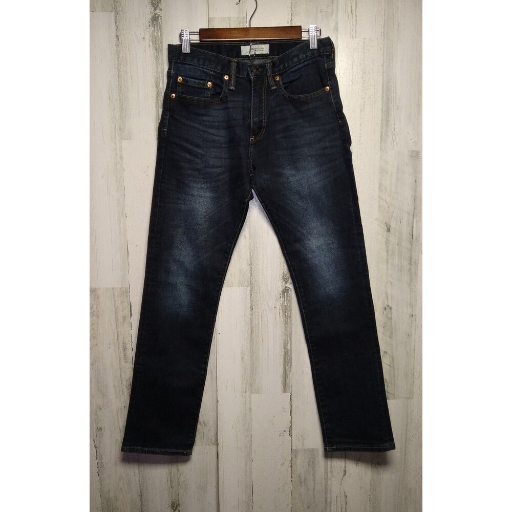 Gap For Good Jeans Mens Size 28x30 Blue Denim Stretch Slim Dark meas 30x30